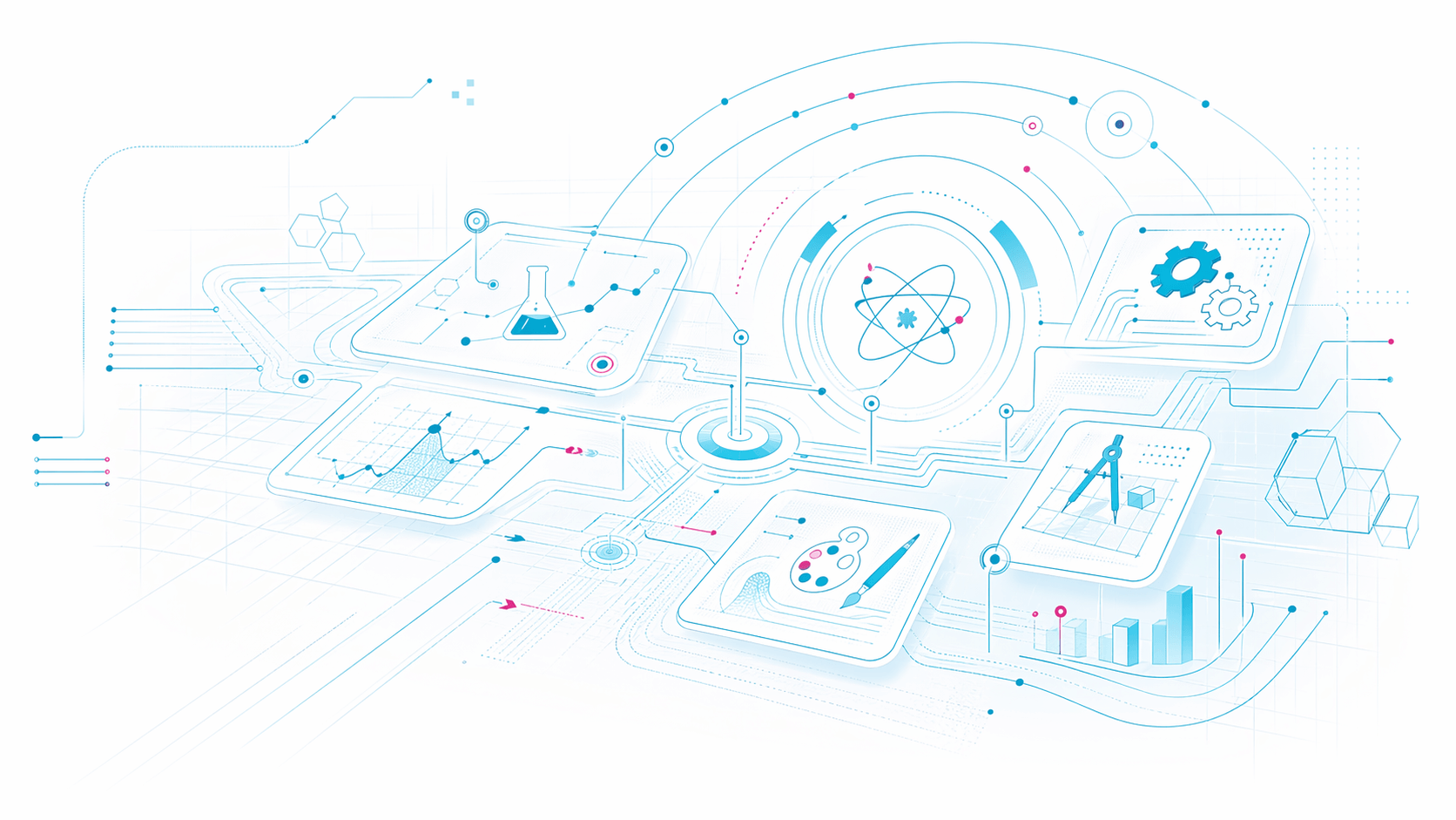 abstract STEAM festival dashboard visual